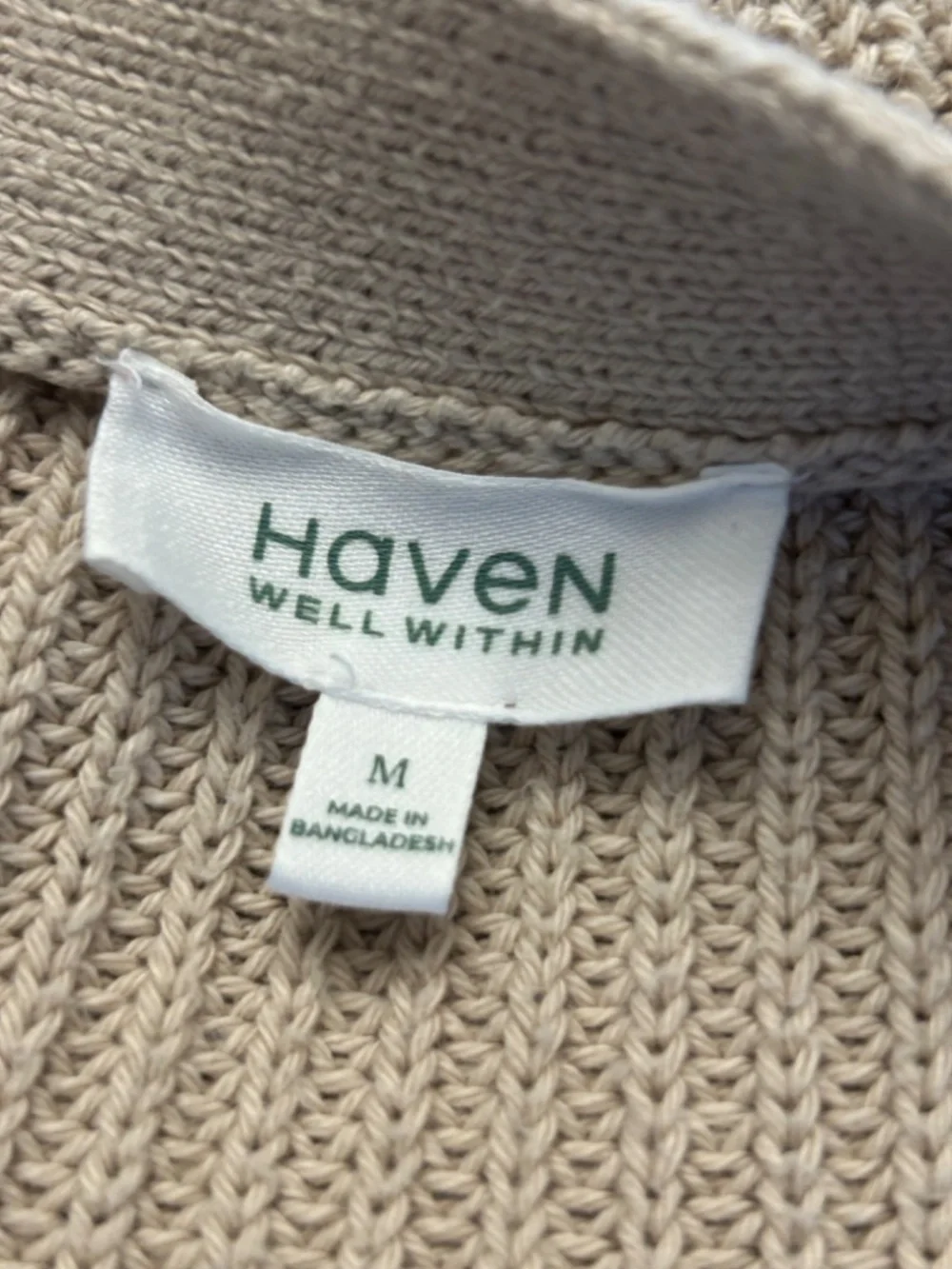 Haven Well Within Cotton Cardigan, size M - Picture 3 of 5